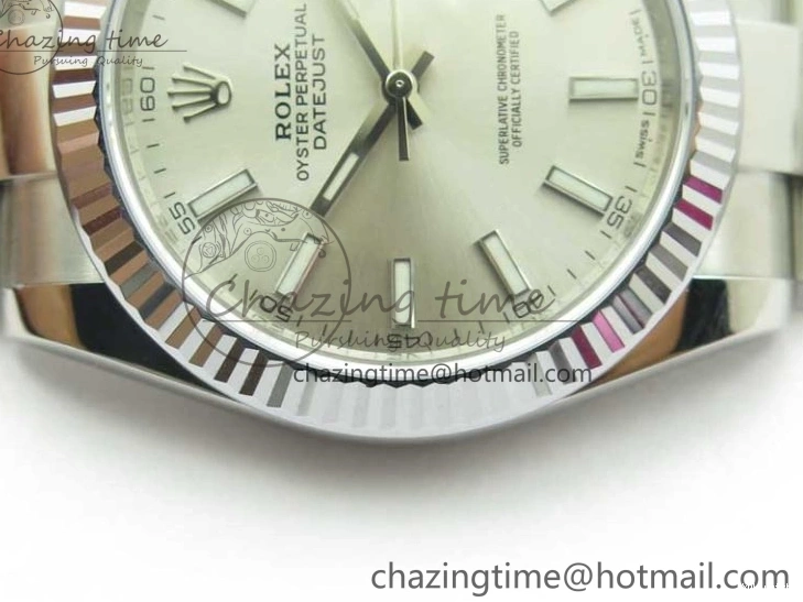 Edition DateJust 41 VSF 904L VS3235 Silver Bracelet 126334 Best on Dial 1:1 SS Oyster 0506